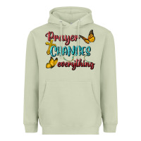 Matcha Prayer Changes Everything Heavyweight Hoodie - BundleAndBundleShop