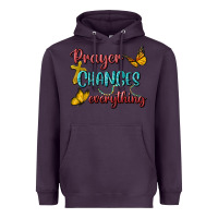 Plum Prayer Changes Everything Heavyweight Hoodie - BundleAndBundleShop