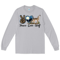 Moon Dust Peace Love Wolf Long Sleeve Tee - LillyAllenDesigns