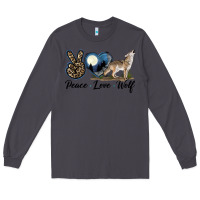 Smoke Peace Love Wolf Long Sleeve Tee - LillyAllenDesigns