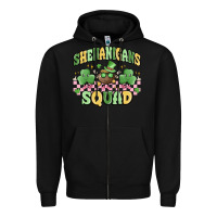 Black shenanigans squad Zipper Hoodie - MaliasSmallBusiness