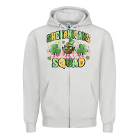 Dove Grey shenanigans squad Zipper Hoodie - MaliasSmallBusiness
