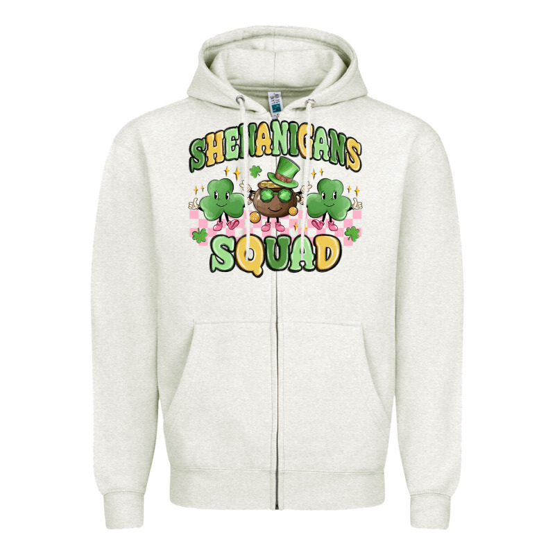Shenanigans Squad Zipper Hoodie by MaliasSmallBusiness | Teevron