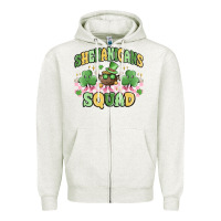Oatmeal Heather shenanigans squad Zipper Hoodie - MaliasSmallBusiness