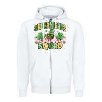 White shenanigans squad Zipper Hoodie - MaliasSmallBusiness