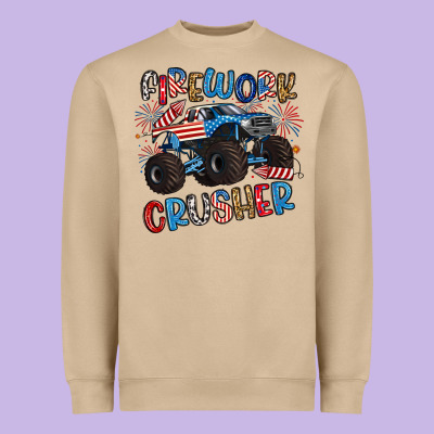 Firework Crusher Heavyweight Sweatshirt Designed By Artiststas