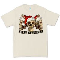 Bone Merry Christmas Skulls Premium Tee - RanaPortraitStore