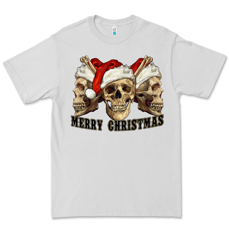Merry Christmas Skulls Premium Tee by RanaPortraitStore | Teevron