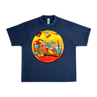 Navy firefighter coasters Urban Heavy Tee - AdoDesignShop