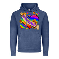 Vintage Denim lgbtq proud dad Vintage Hoodie - HRA Design Shop