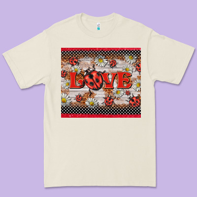 Love Ladybug Premium Tee Designed By Barkaloodesign