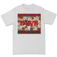 Dove Grey love ladybug Premium Tee - BarkalooDesign