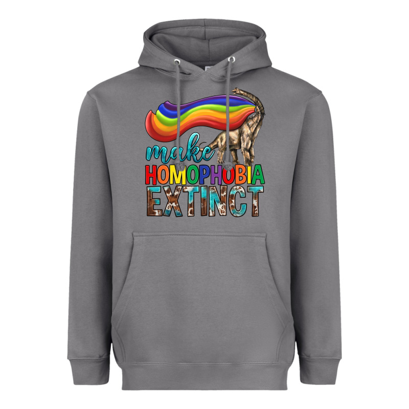 Lgbtq Make Homophobia Extinct Heavyweight Hoodie by BundleAndBundleShop | Teevron