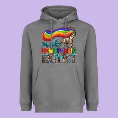 Lgbtq Make Homophobia Extinct Heavyweight Hoodie Designed By Bundleandbundleshop