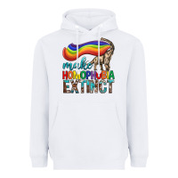 White Lgbtq Make Homophobia Extinct Heavyweight Hoodie - BundleAndBundleShop
