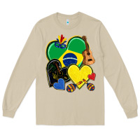 Mushroom brazil hearts Long Sleeve Tee - NancyCooperArtShop