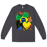 Smoke brazil hearts Long Sleeve Tee - NancyCooperArtShop