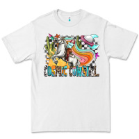 White cosmic cowgirl Premium Tee - Zillion Design Studio