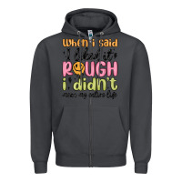 Smoke when i said i liked it rough i didn't mean my enti Zipper Hoodie - MaliasSmallBusiness