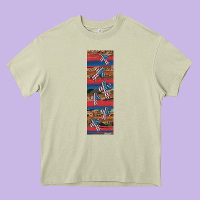 Usa Flag And Cross Penwraps Heavy Core Tee Designed By Artiststas