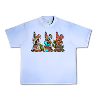 Leopard Cowhide Turquoise Cactus Bunny's Urban Heavy Tee | Teevron