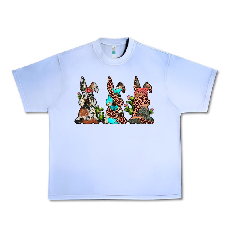 Leopard Cowhide Turquoise Cactus Bunny's Urban Heavy Tee by JahusDesignShop | Teevron