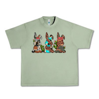 Oil Green leopard cowhide turquoise cactus bunny's Urban Heavy Tee - JahusDesignShop