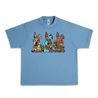 Pebble Blue leopard cowhide turquoise cactus bunny's Urban Heavy Tee - JahusDesignShop