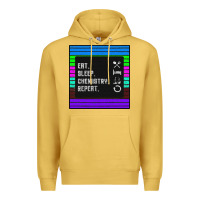 Antique Gold Eat Sleep Chemıstray Repeat Premium Hoodie - Bettercallsaul