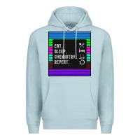 Blue Mist Eat Sleep Chemıstray Repeat Premium Hoodie - Bettercallsaul