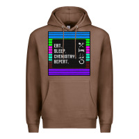 Chestnut Eat Sleep Chemıstray Repeat Premium Hoodie - Bettercallsaul