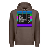 Coffee Eat Sleep Chemıstray Repeat Premium Hoodie - Bettercallsaul
