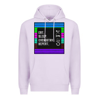 Lilac Eat Sleep Chemıstray Repeat Premium Hoodie - Bettercallsaul