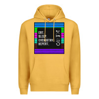 Mustard Eat Sleep Chemıstray Repeat Premium Hoodie - Bettercallsaul