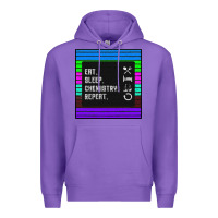 Purple Eat Sleep Chemıstray Repeat Premium Hoodie - Bettercallsaul