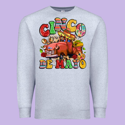 Cinco De Mayo Truck Premium Sweatshirt Designed By Lillyallendesigns
