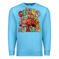 Ocean Blue cinco de mayo truck Premium Sweatshirt - LillyAllenDesigns