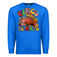 True Royal cinco de mayo truck Premium Sweatshirt - LillyAllenDesigns
