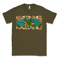 Army Green cactus sunflower horseshoe license plate Classic Tee - Artiststas
