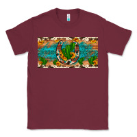 Burgundy cactus sunflower horseshoe license plate Classic Tee - Artiststas