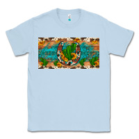 Dusty Blue cactus sunflower horseshoe license plate Classic Tee - Artiststas