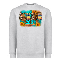 Heather Grey senior 2024 Heavyweight Sweatshirt - Artiststas