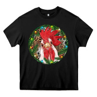 Black Roaster Christmas Heavy Core Tee - RanaPortraitStore