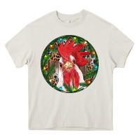 Cream Roaster Christmas Heavy Core Tee - RanaPortraitStore