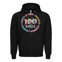 100 Days Of School Zipper Hoodie | Teevron