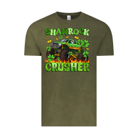 Vintage Olive shamrock crusher Vintage Tee - Artiststas