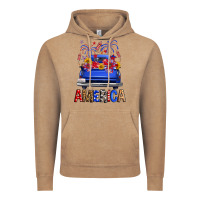 Vintage Coffee western fourth of july america truck Vintage Hoodie - FaDigitalArtStudio