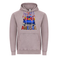 Vintage Zinc western fourth of july america truck Vintage Hoodie - FaDigitalArtStudio