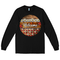 Black ladybug welcome ornament Long Sleeve Tee - BarkalooDesign