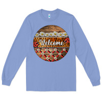 Colony Blue ladybug welcome ornament Long Sleeve Tee - BarkalooDesign